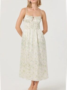 Astr the Label Milkmaid Smocked Waist Dress
